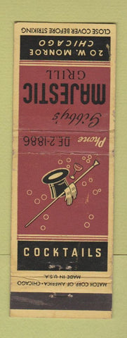 Matchbook Cover - Gibby's Majestic Grill Chicago IL WEAR