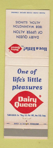 Matchbook Cover - Dairy Queen Restaurant Upper Alton IL