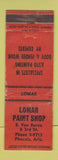Matchbook Cover - Lomar Paint Shop Phoenix AZ WORN