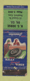 Matchbook Cover - Kelly Springfield Tires NC Dodge oil gas Stamford CT WORN
