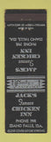 Matchbook Cover - Jack's Famous Chicken Inn Idaho Falls ID
