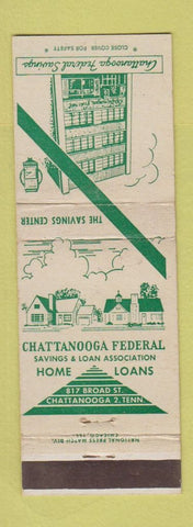 Matchbook Cover - Chattanooga Federal Savings TN bank
