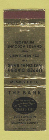 Matchbook Cover - The Bank Upper Darby National Bank PA?