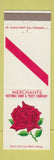 Matchbook Cover - Merchants National Bank and Trust Indianapolis IN