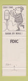 Matchbook Cover - 1st State Bank Kerens TX