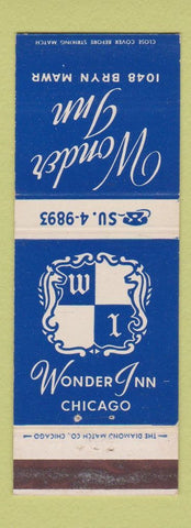 Matchbook Cover - Wonder Inn Chicago IL