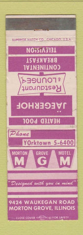 Matchbook Cover - Morton Grove Motel Morton Grove IL