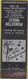 Matchbook Cover - Princeton Grillie Philadelphia PA girlie