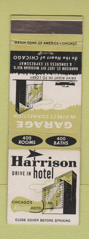 Matchbook Cover - Heritage Hotel Chicago IL