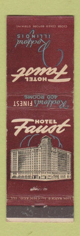 Matchbook Cover - Hotel Faust Rockford IL