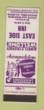 Matchbook Cover - East Side Inn Rockford IL