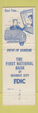 Matchbook Cover - First National Bank Midwest City OK
