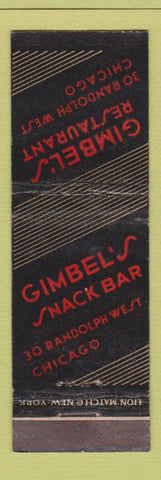 Matchbook Cover - Gimbel's Restaurant Chicago IL