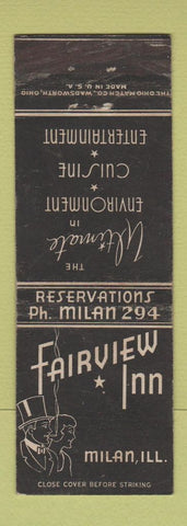 Matchbook Cover - Fairview Inn Milam IL