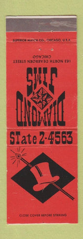 Matchbook Cover - Diamond Jim's Chicago IL