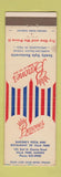Matchbook Cover - Barone's Restaurant Villa Park IL Pizza WEAR