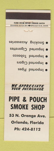 Matchbook Cover - Pipe & Pouch Smoke Shop Orlando FL