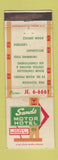 Matchbook Cover - Sands Motor Hotel Huntsville AL WEAR
