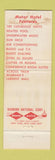 Matchbook Cover - Kings Inn Motor Hotel Restaurant Huntsville AL RED