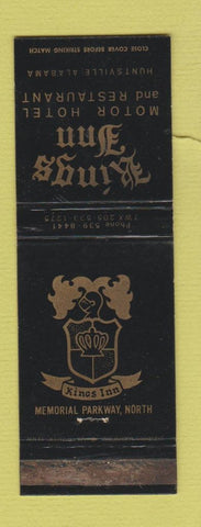 Matchbook Cover - Kings Inn Motor Hotel Restaurant Huntsville AL BLACK WEAR