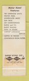 Matchbook Cover - Kings Inn Motor Hotel Restaurant Huntsville AL BLACK WEAR