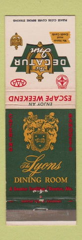 Matchbook Cover - Decatur Inn Decatur AL