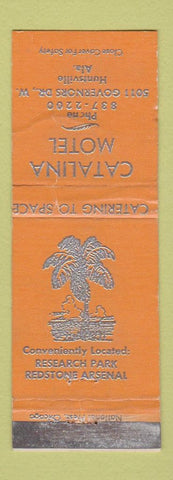 Matchbook Cover - Catalina Motel Huntsville AL WORN