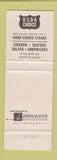 Matchbook Cover - Mr Steak Huntsville AL WEAR