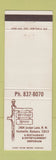Matchbook Cover - Heritage House Restaurant Huntsville AL