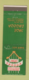 Matchbook Cover - Jade Pagoda Chinese Restaurant Huntsville AL