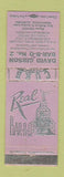 Matchbook Cover - David Gibson BBQ Huntsville AL WEAR LAVENDER