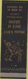 Matchbook Cover - House of Lebanon San Francisco CA girlie