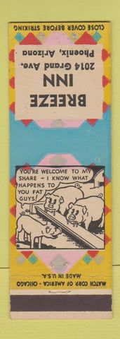 Matchbook Cover - Breeze Inn Phoenix AZ