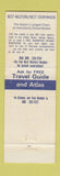 Matchbook Cover - Wings Motor Hotel Lake Havasu City AZ Best Western WEAR