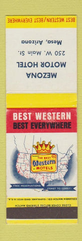 Matchbook Cover - Mezona Motor Hotel Mexa AZ Best Western