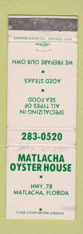 Matchbook Cover - Matlacha Oyster House Matlacha FL WEAR
