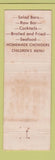 Matchbook Cover - Cracked Crab South Miami Coral Gables FL