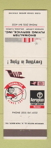 Matchbook Cover - Showalter Flying Service Orlando FL Herndon Airport