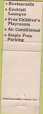 Matchbook Cover - Camio Bowl San Francisco Daly City CA