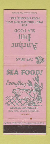 Matchbook Cover - Anchor Inn Port Orange FL LAVENDER