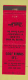 Matchbook Cover - Golf Tennis Etc Vero Beach FL sporting goods