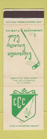Matchbook Cover - Clearwater Country Club Clearwater FL WEAR