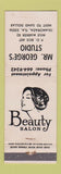 Matchbook Cover - Mr George's Studio Beauty Salon girlie Islamorada FL WEAR