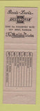 Matchbook Cover - Bevis Lewis Chevrolet Key West FL Cadillac Oldsmobile