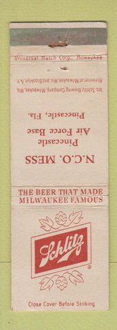 Matchbook Cover - Schlitz Beer Pinecastle Air Force Base FL WEAR