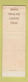 Matchbook Cover - Sawmill Pasadena CA WEAR