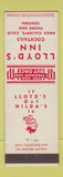 Matchbook Cover - Lloyd's Inn Sonoma CA