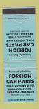 Matchbook Cover - Foregin Car Parts Burbank CA WRON