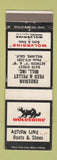 Matchbook Cover - Wolverine Shoes Boots Williams CA Endeman Feed WEAR