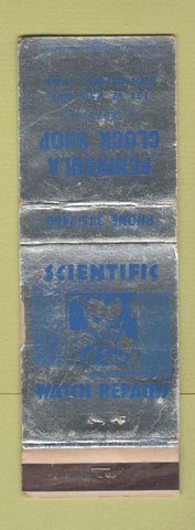 Matchbook Cover - Peninsula Clock Shop San Mateo CA WEAR
